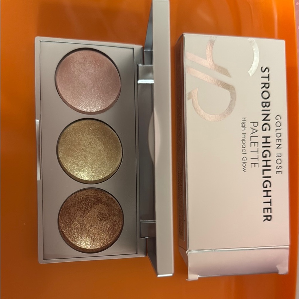 Strobing Highlighter Palette - Pink, Gold, Brown